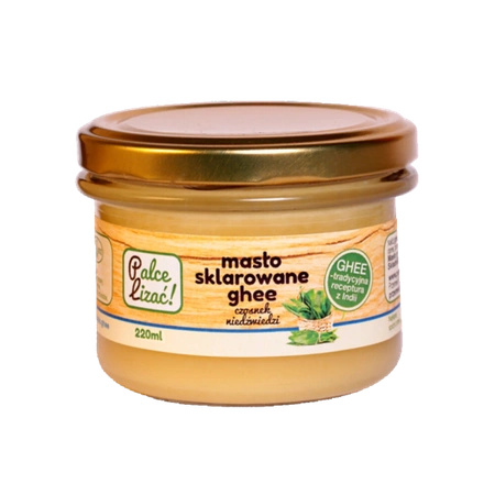 Masło sklarowane Ghee czosnek niedźwiedzi 220ml