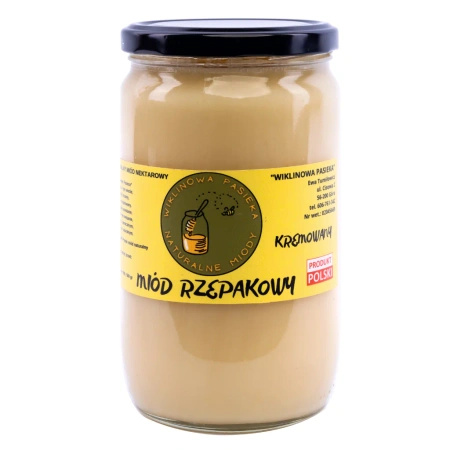 Miód rzepakowy Wiklinowa Pasieka 950g