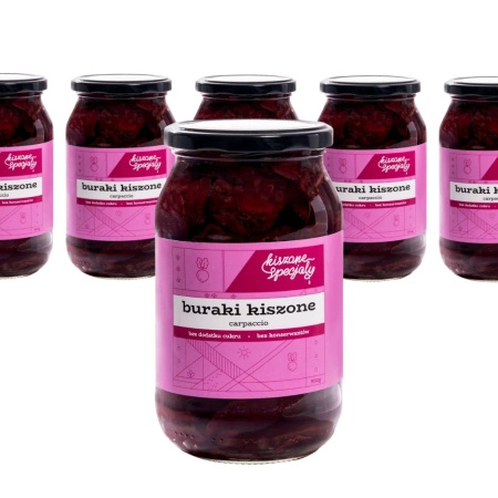 Carpaccio z buraków kiszonych 900g 8 sztuk + 1 GRATIS