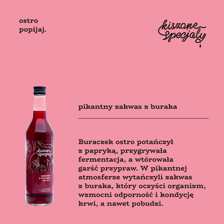 Zakwas z buraka pikantny 9 sztuk + 1 GRATIS