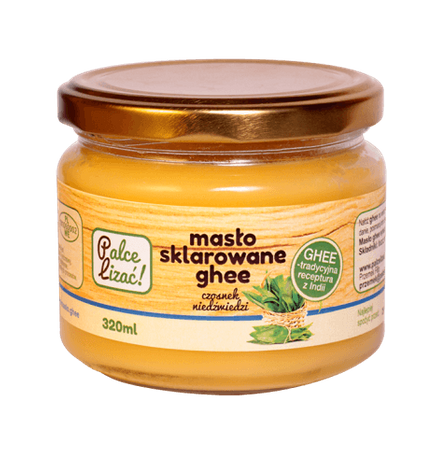 Masło sklarowane Ghee czosnek niedźwiedzi 320ml