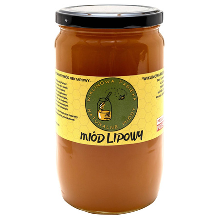 Miód lipowy Wiklinowa Pasieka 950g