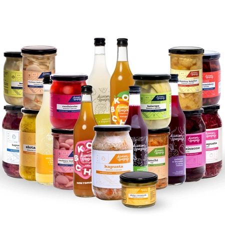 Wielka Uczta Zestaw - kiszonki x19, zakwasy x10, kombucha x6
