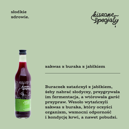 Zakwas z buraka z jabłkiem 500ml