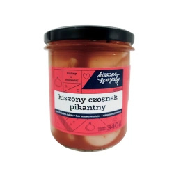 Pikantny czosnek kiszony z papryką gochugaru 340g