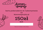 Karta podarunkowa 150zł - wysyłka email (PDF)