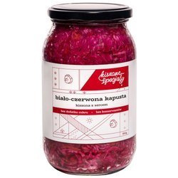 Biało-czerwona kapusta kiszona 800g