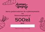 Karta podarunkowa 500zł - wysyłka email (PDF)