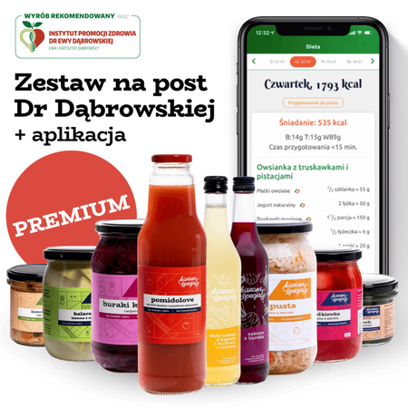 Zestaw na post Dr Dąbrowskiej Premium + dostęp do aplikacji