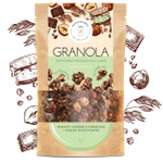 Granola orzechy laskowe z czekoladą i masłem orzechowym