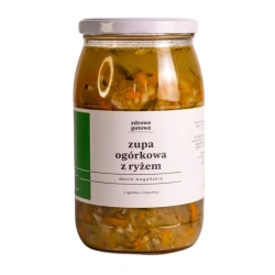 Ogórkowa z ryżem (wege) 900ml