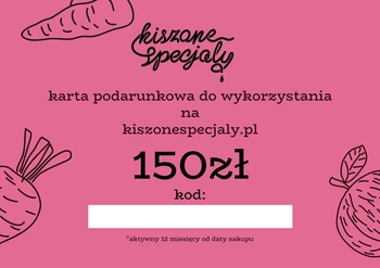 Karta podarunkowa 150zł - wersja papierowa