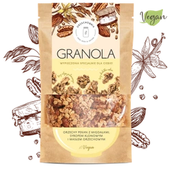 Granola orzechy pekan z migdałami, syropem klonowym i masłem orzechowym
