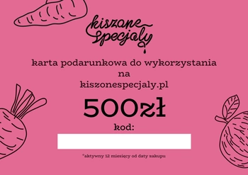 Karta podarunkowa 500zł - wersja papierowa