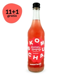 Kombucha malina 500ml 11 sztuk + 1 GRATIS